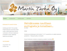 Tablet Screenshot of martintarha.fi